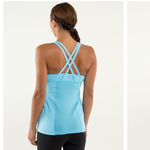 RARE! Lululemon Energy Tank Blue Moon ESTIMATED Size 4 - Picture 1 of 13